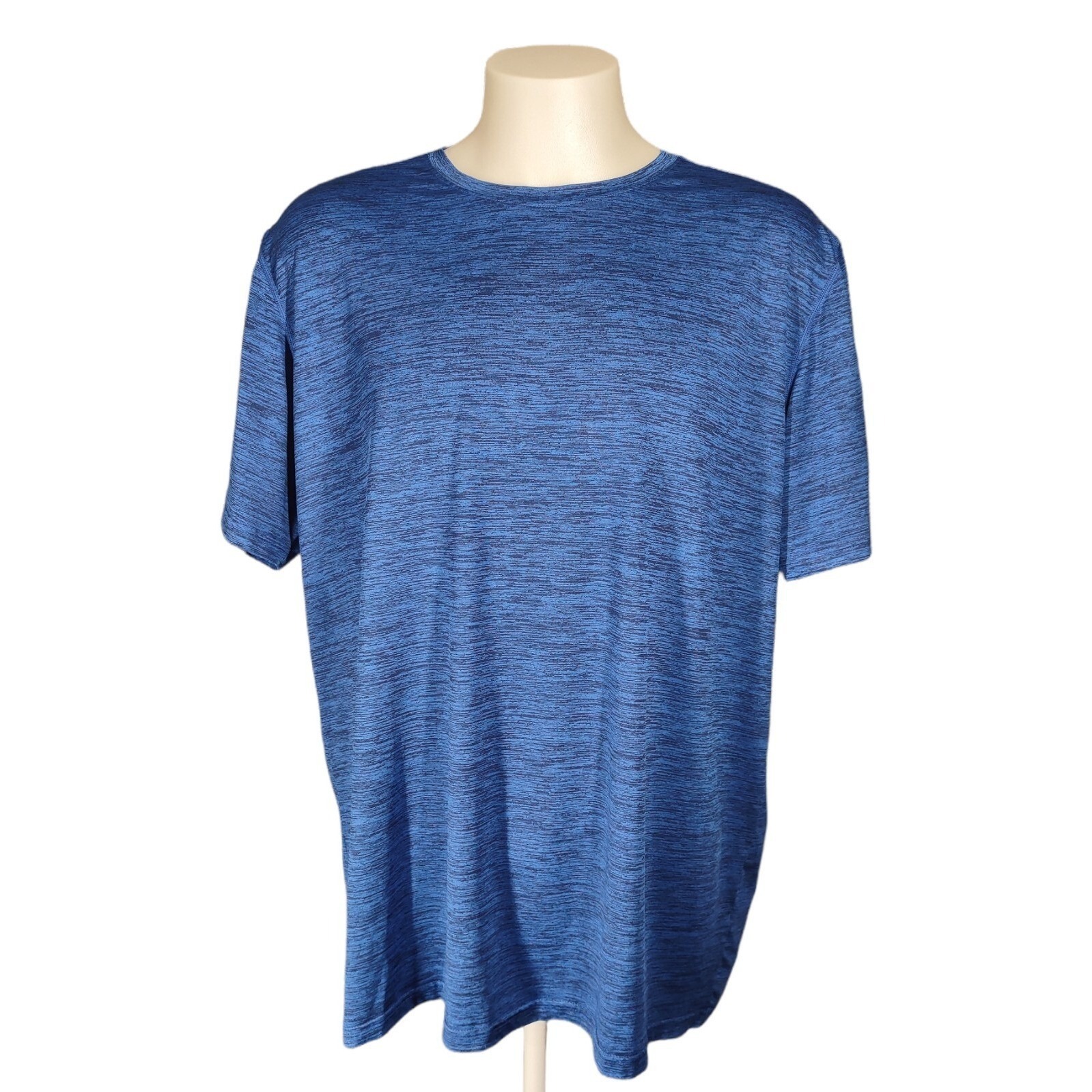 Liberty Pro Active T-Shirt Mens Size Xxxl Blue Short Sleeve Stretch Space Dye